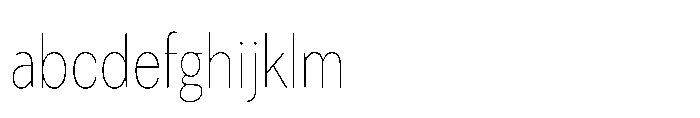 Univra Thin Condensed FONT