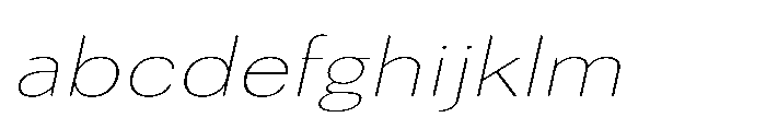 Univra Thin Expanded Slanted FONT
