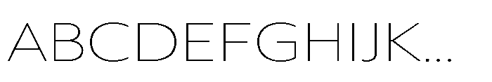 Univra Thin Expanded Font UPPERCASE