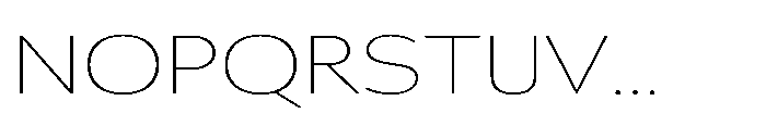 Univra Thin Expanded Font UPPERCASE