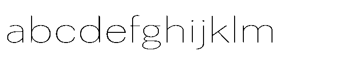 Univra Thin Expanded FONT