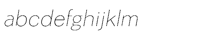 Univra Thin Slanted FONT