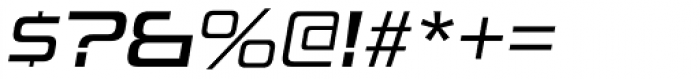 Uniwars Italic Font OTHER CHARS
