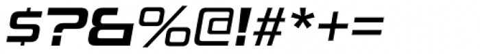 Uniwars SemiBold Italic Font OTHER CHARS