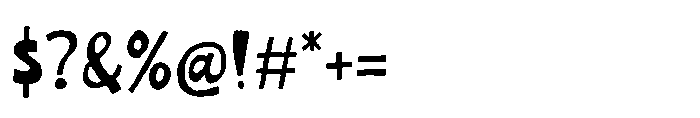 Unka Mocha Font OTHER CHARS
