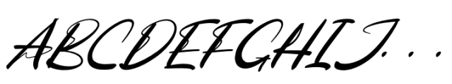 Unlatch Skater Italic Font UPPERCASE