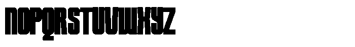 Unlimited Black Ultra Condensed Font UPPERCASE