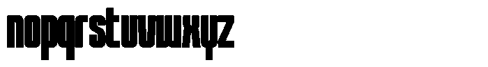 Unlimited Black Ultra Condensed Font LOWERCASE