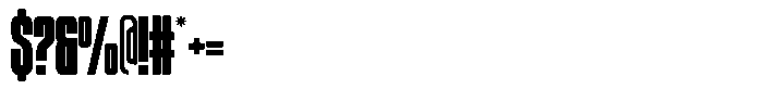 Unlimited Bold Ultra Condensed Font OTHER CHARS