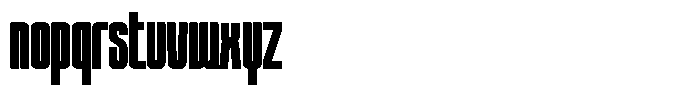 Unlimited Bold Ultra Condensed Font LOWERCASE