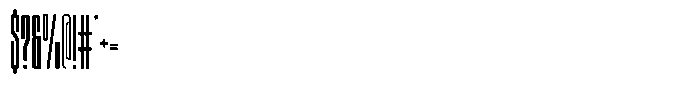Unlimited Extra Light Ultra Condensed Font OTHER CHARS