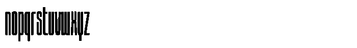 Unlimited Light Ultra Condensed Font LOWERCASE