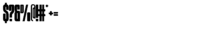 Unlimited Semi Bold Ultra Condensed Font OTHER CHARS