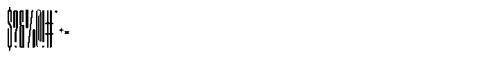 Unlimited Thin Ultra Condensed Font OTHER CHARS