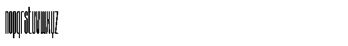 Unlimited Thin Ultra Condensed Font LOWERCASE