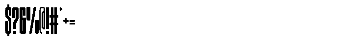 Unlimited Ultra Condensed Font OTHER CHARS