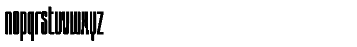 Unlimited Ultra Condensed Font LOWERCASE