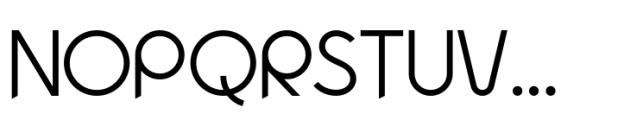 Unoset Cut Light Font UPPERCASE