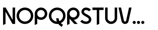 Unoset Cut Regular Font UPPERCASE