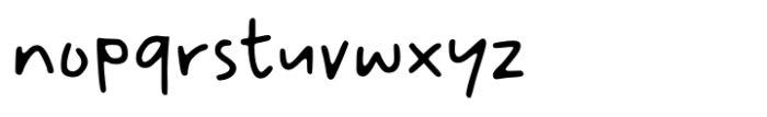 Unplug Notes Regular Font LOWERCASE
