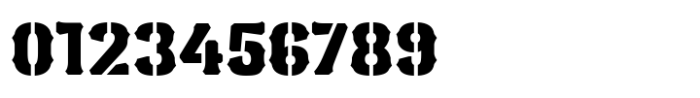 Unthroned Stencil Font OTHER CHARS