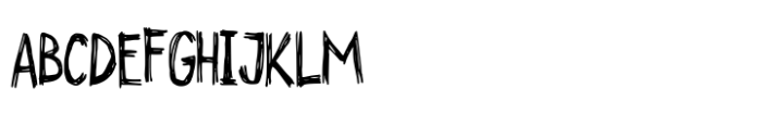 Untidy Handwriting Font UPPERCASE