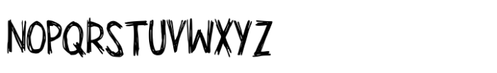 Untidy Handwriting Font UPPERCASE