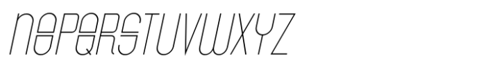 Unusual Deco JNL Oblique Font LOWERCASE