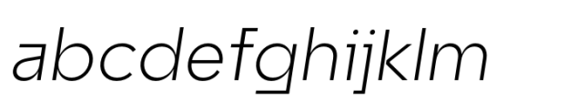 Unytour Display Light Italic Font LOWERCASE