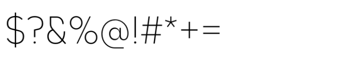 Unytour Display Narrow Extra Light Font OTHER CHARS