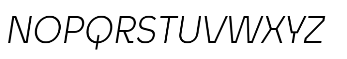 Unytour Display Pro Narrow Light Italic Font UPPERCASE