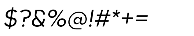 Unytour Display Regular Italic Font OTHER CHARS