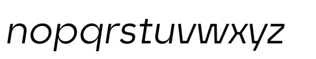 Unytour Display Regular Italic Font LOWERCASE
