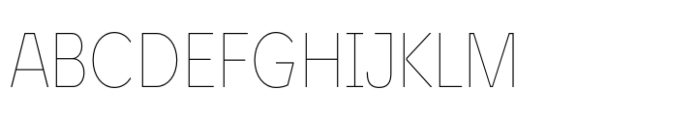 Unytour Pro Condensed Thin Font UPPERCASE