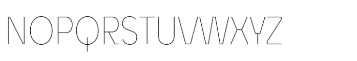 Unytour Pro Condensed Thin Font UPPERCASE