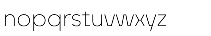 Unytour Pro Extra Light Font LOWERCASE