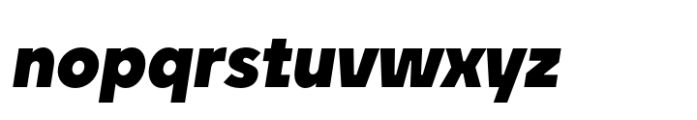 Unytour Pro Narrow Heavy Italic Font LOWERCASE