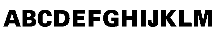 UN 11ST Black Instance Font UPPERCASE