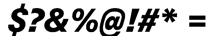 UN 11ST BlackItalic Font OTHER CHARS
