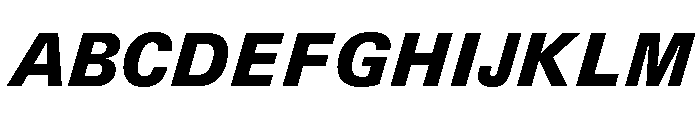 UN 11ST BlackItalic Font UPPERCASE