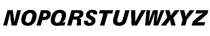 UN 11ST BlackItalic Font UPPERCASE