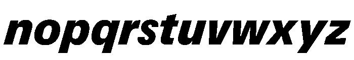 UN 11ST BlackItalic Font LOWERCASE