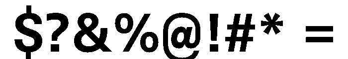 UN 11ST Bold Font OTHER CHARS