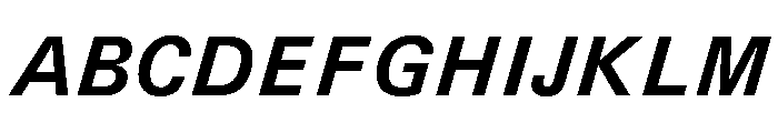 UN 11ST BoldItalic Font UPPERCASE