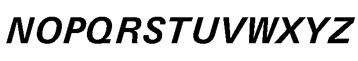 UN 11ST BoldItalic Font UPPERCASE