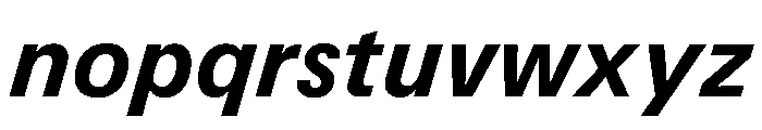 UN 11ST BoldItalic Font LOWERCASE