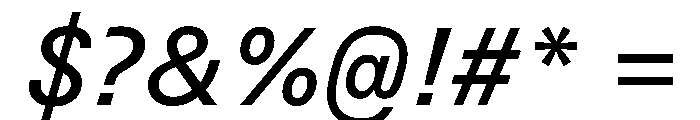 UN 11ST Italic Font OTHER CHARS