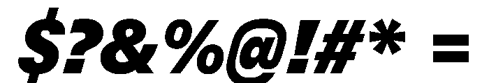 UN 11ST UltraItalic Font OTHER CHARS