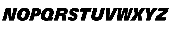 UN 11ST UltraItalic Font UPPERCASE
