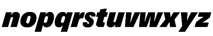 UN 11ST UltraItalic Font LOWERCASE